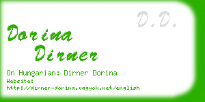 dorina dirner business card